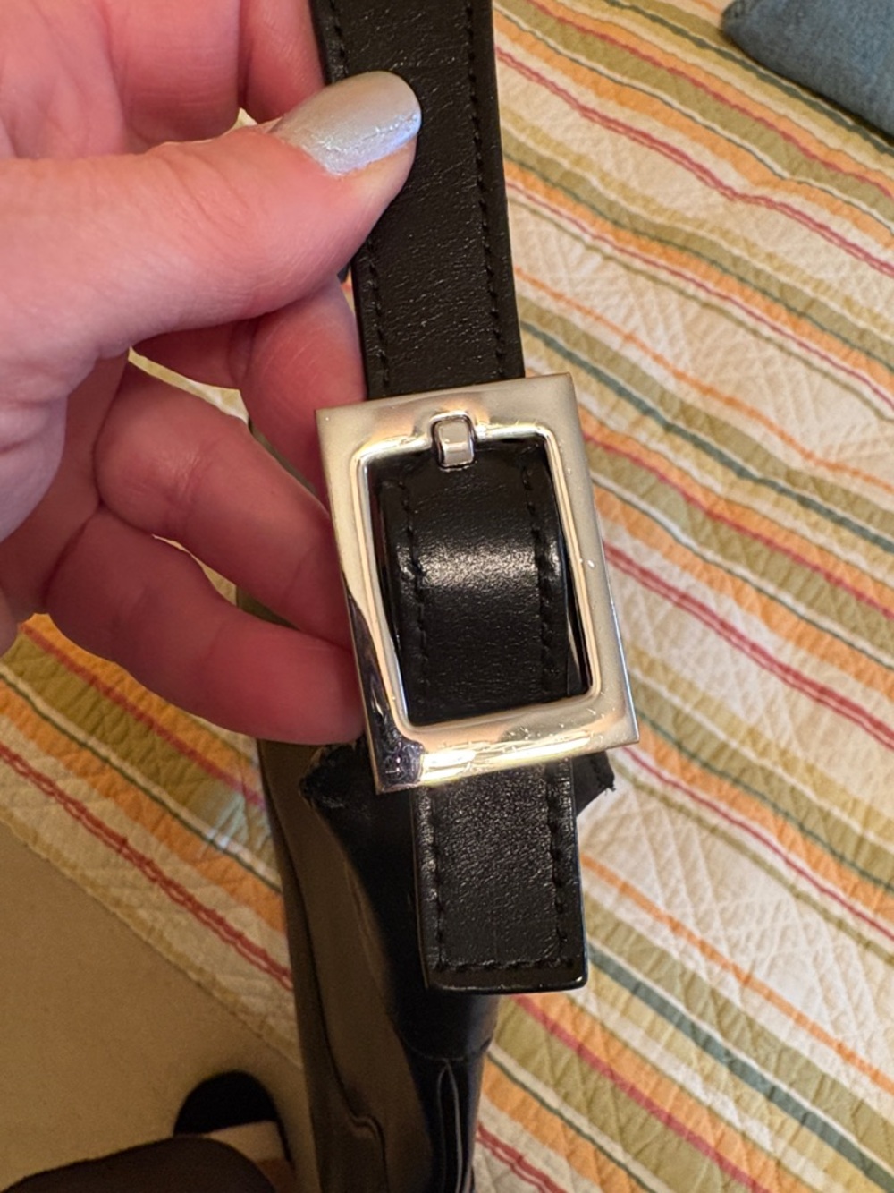 Vintage Gucci Jackie Black Leather with Silver Hardware - as is - repaired - Picture 4 of 13